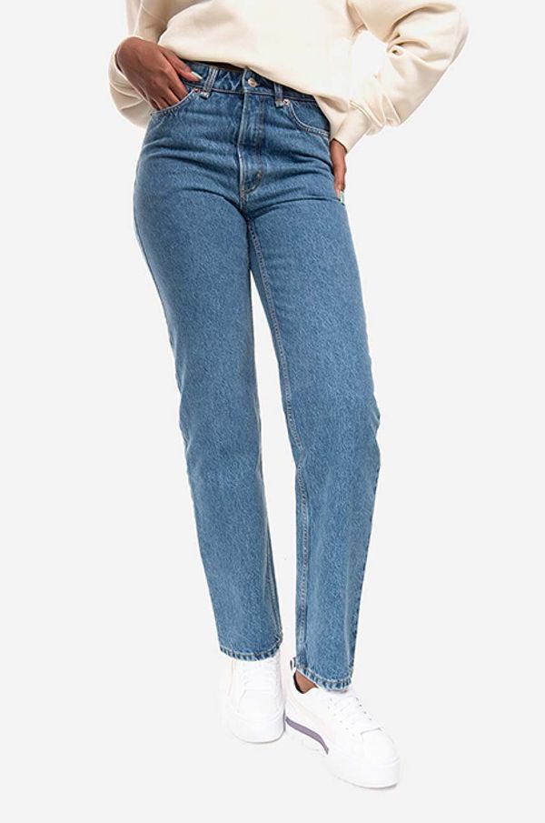 Wood Wood Pamučne traperice Wood Wood Ilo Rigid Denim visoki struk, 12231305.7051-MEDIUMR