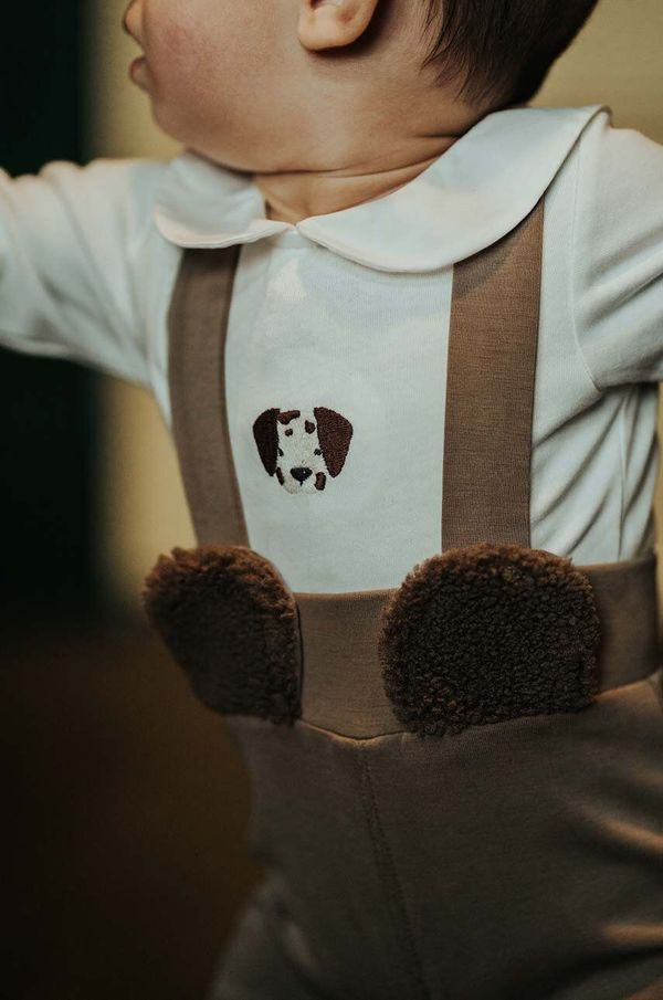 Donsje Pamučni bodi za bebe Donsje Davo Bodysuit Dalmatian 3030105