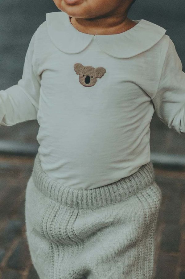 Donsje Pamučni bodi za bebe Donsje Davo Bodysuit Koala 3030104