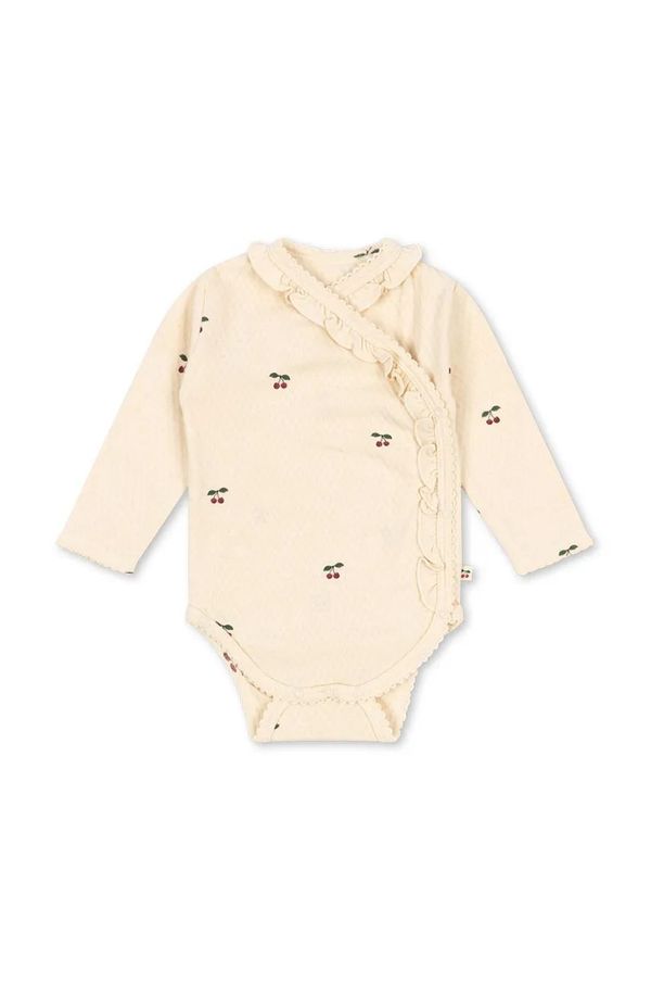 Konges Sløjd Pamučni bodi za bebe Konges Sløjd SUI NEWBORN FRILL BODY GOTS KS101699