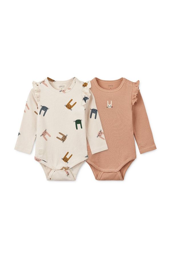 Liewood Pamučni bodi za bebe Liewood 2-pack LW19526