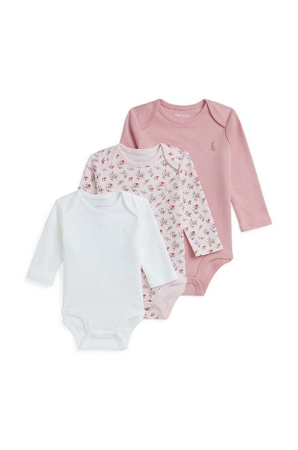 Polo Ralph Lauren Pamučni bodi za bebe Polo Ralph Lauren 3-pack 3,10952E+11