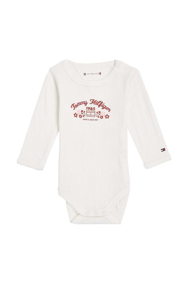 Tommy Hilfiger Pamučni bodi za bebe Tommy Hilfiger KN0KN01896