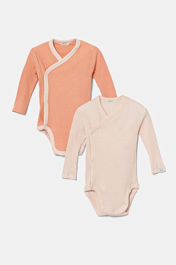 United Colors of Benetton Pamučni bodi za bebe United Colors of Benetton 3-pack 3FMG0B00Q