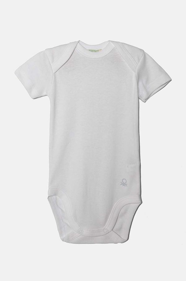 United Colors of Benetton Pamučni bodi za bebe United Colors of Benetton 3-pack 3GI70B079