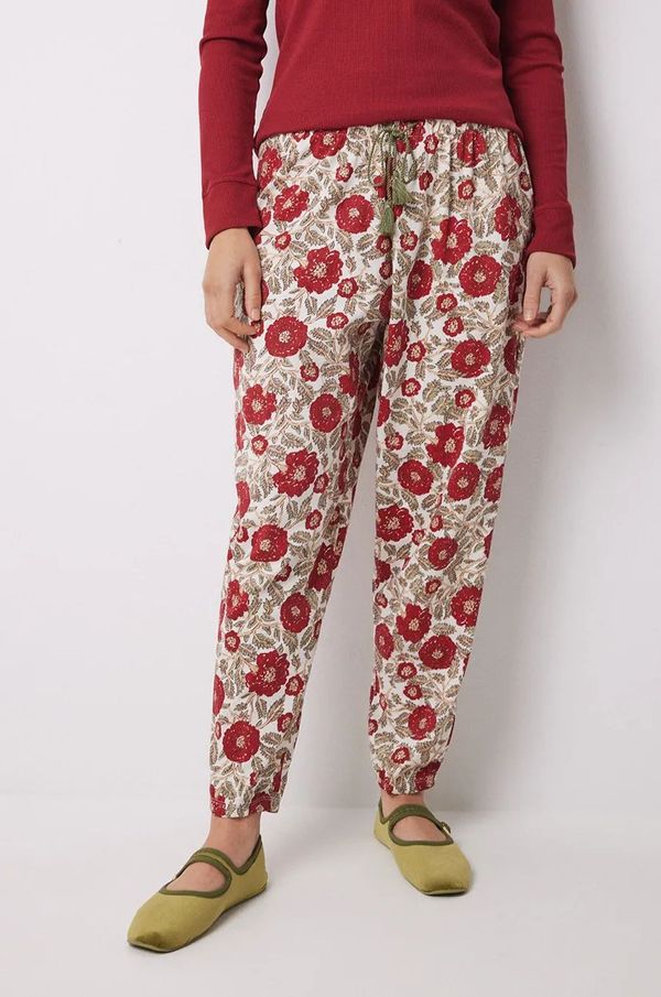 women'secret Pamučni donji dio pidžame women'secret MIX AND MATCH LOVE ACTUALLY boja: crvena, pamučna, 3708464