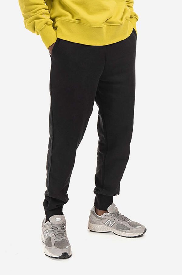 A-COLD-WALL* Pamučni donji dio trenirke A-COLD-WALL* Essential Sweatpants boja: crna, glatki materijal, ACWMB147.-BLACK
