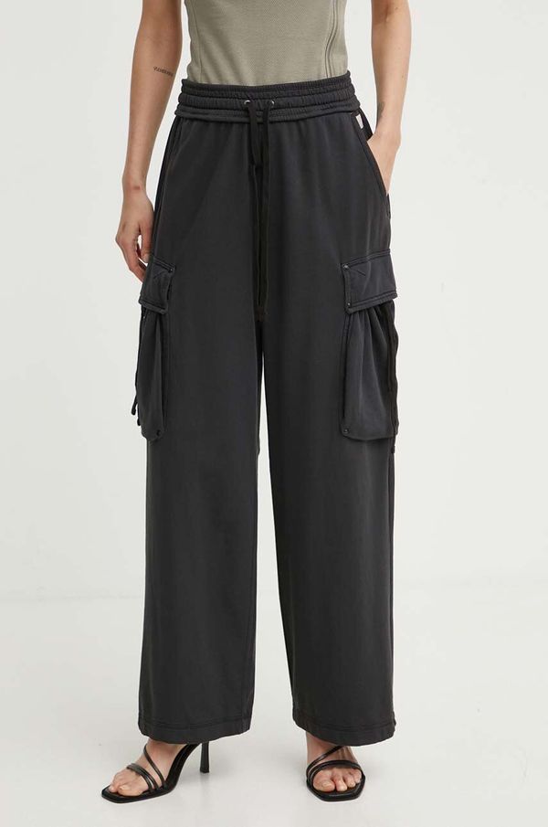 G-Star Raw Pamučni donji dio trenirke G-Star Raw boja: crna, bez uzorka, D24568-B661