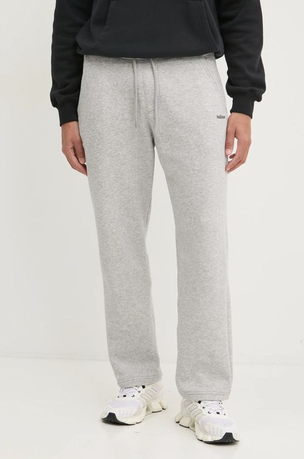 Hollister Co. Pamučni donji dio trenirke Hollister Co. boja: siva, melanž, KI334-4122