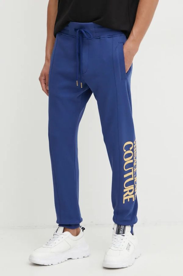 Versace Jeans Couture Pamučni donji dio trenirke Versace Jeans Couture s tiskom, 77GAAT05 CF00T