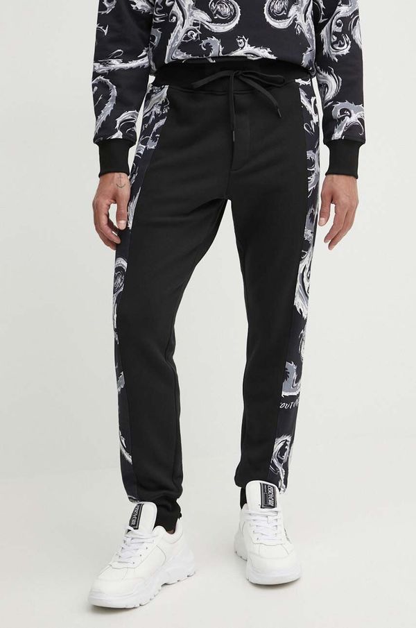 Versace Jeans Couture Pamučni donji dio trenirke Versace Jeans Couture s uzorkom, 77GAA3C0 FS161