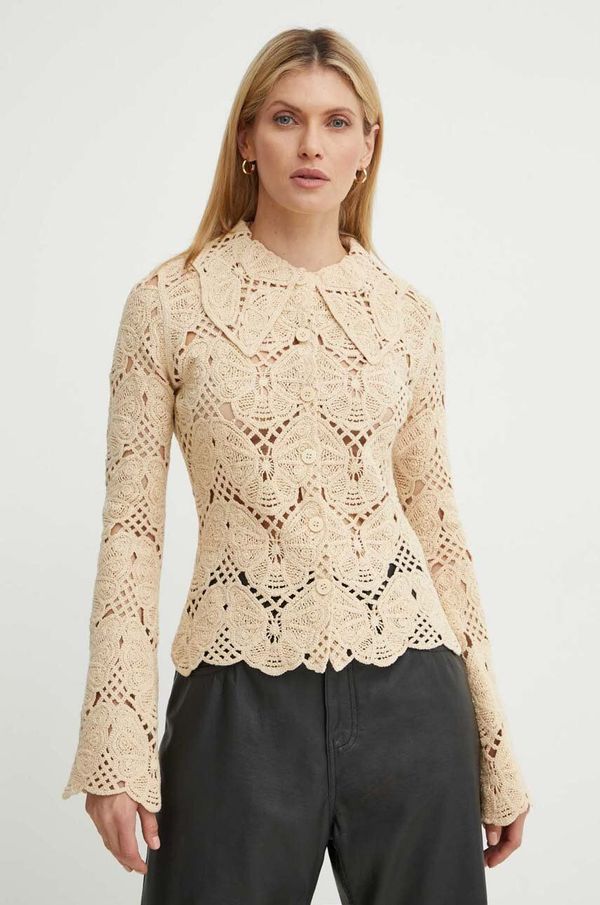 By Malene Birger Pamučni kardigan By Malene Birger GWENEVERE. boja: bež, Q72363005