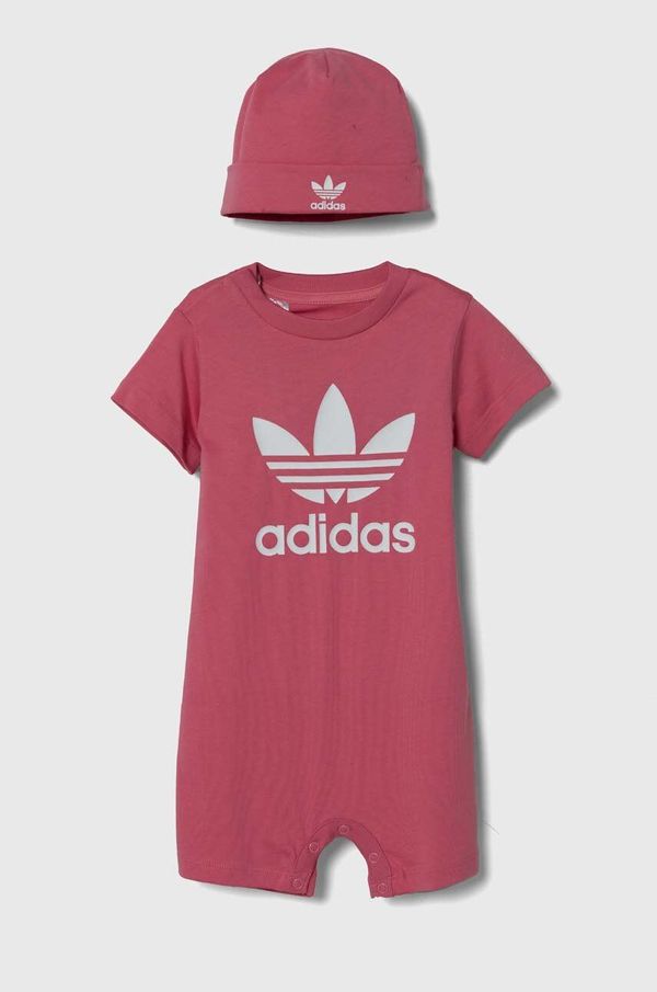 adidas Originals Pamučni kombinezon za bebe adidas Originals GIFT SET IY0748