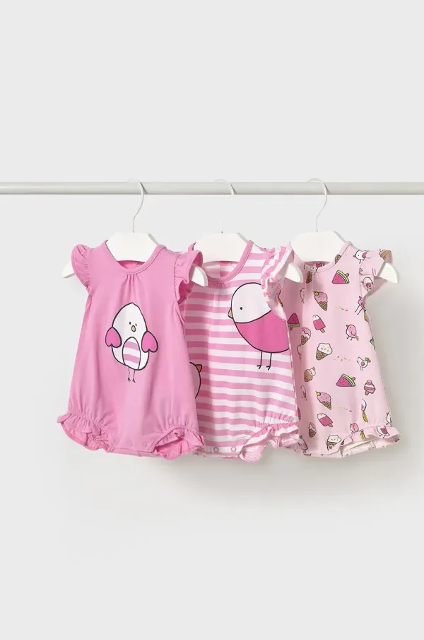 Mayoral Newborn Pamučni kombinezon za bebe Mayoral Newborn 3-pack 1758