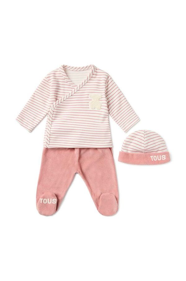 Tous Pamučni komplet za bebe Tous Classic boja: ružičasta, Classic.2102