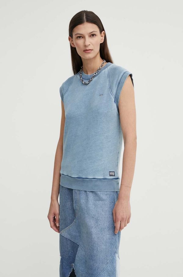 G-Star Raw Pamučni prsluk G-Star Raw bez uzorka, D24581-D583
