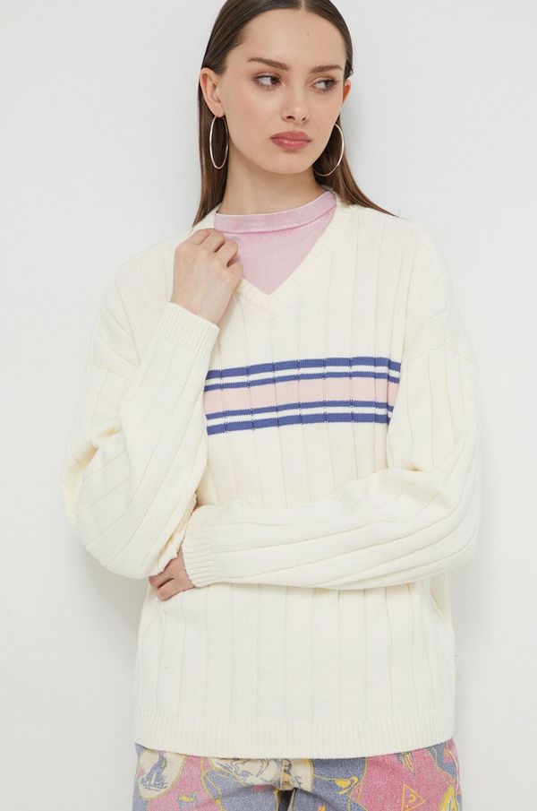 Guess Originals Pamučni pulover Guess Originals boja: bež