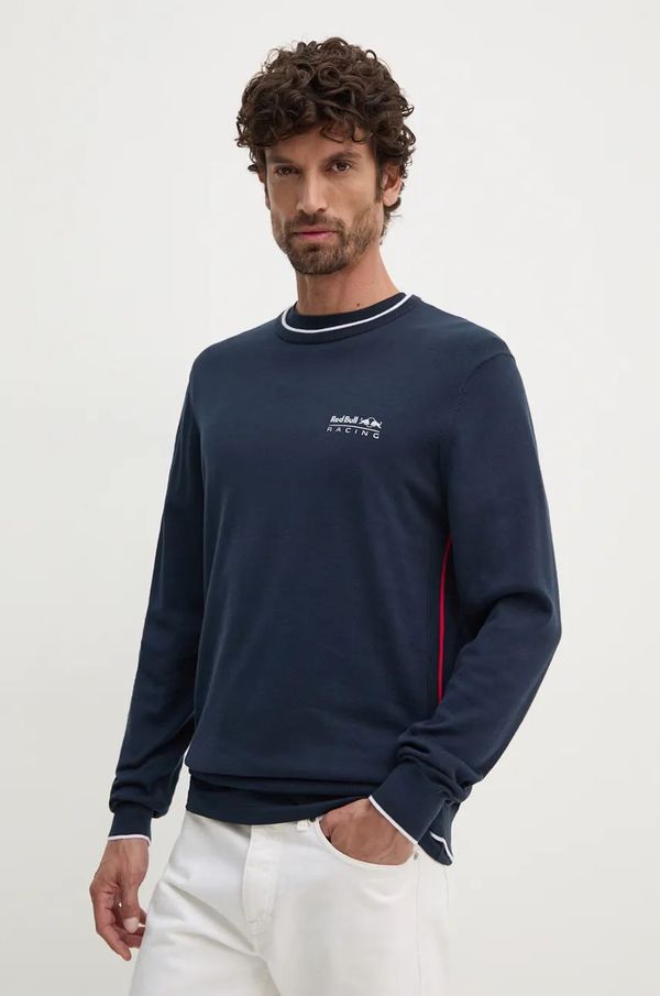 Red Bull Racing x Pepe Jeans Pamučni pulover Red Bull Racing x Pepe Jeans boja: tamno plava, lagani, RM700007