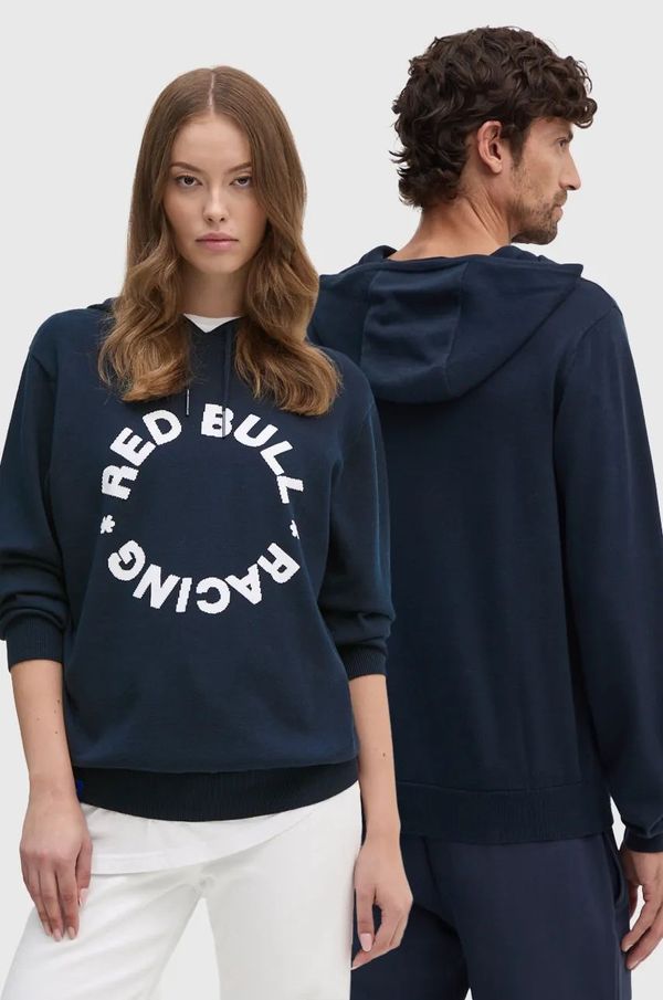 Red Bull Racing x Pepe Jeans Pamučni pulover Red Bull Racing x Pepe Jeans boja: tamno plava, lagani, RU700001