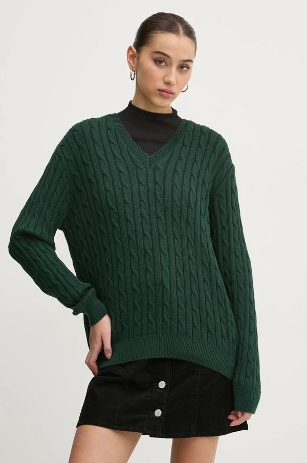Superdry Pamučni pulover Superdry boja: zelena, W6110588A-B6S