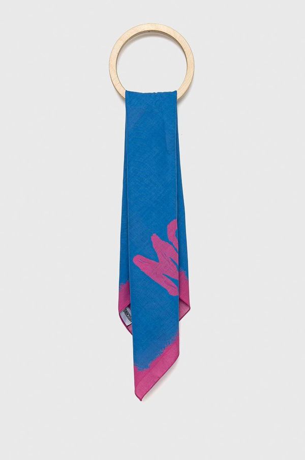 Moschino Pamučni šal Moschino s uzorkom