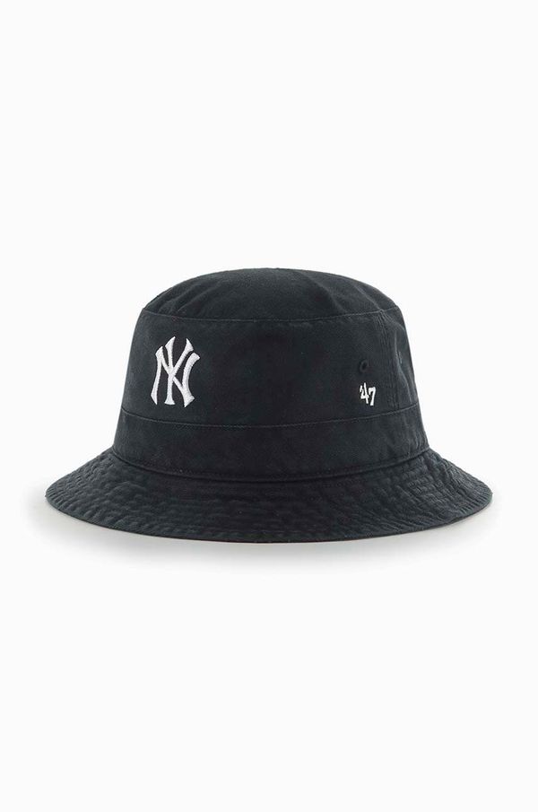 47brand Pamučni šešir 47brand New York Yankeees boja: crna, pamučni