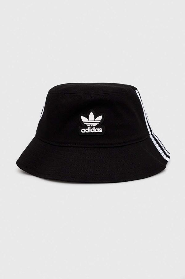 adidas Originals Pamučni šešir adidas Originals boja: crna, pamučni