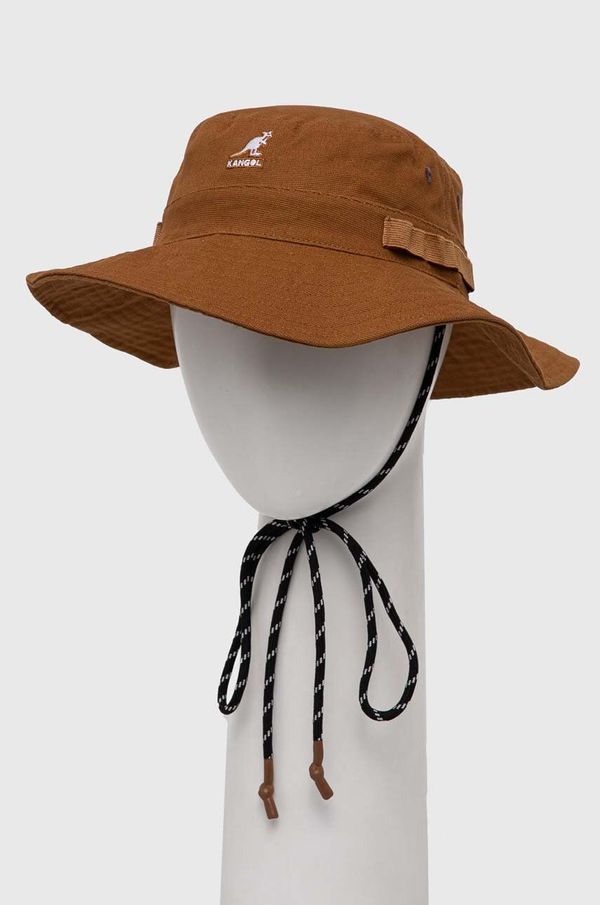 Kangol Pamučni šešir Kangol boja: smeđa, pamučni