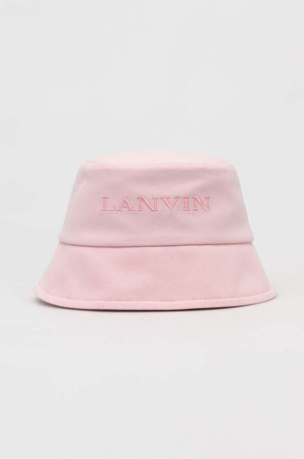 Lanvin Pamučni šešir Lanvin boja: ružičasta, pamučni