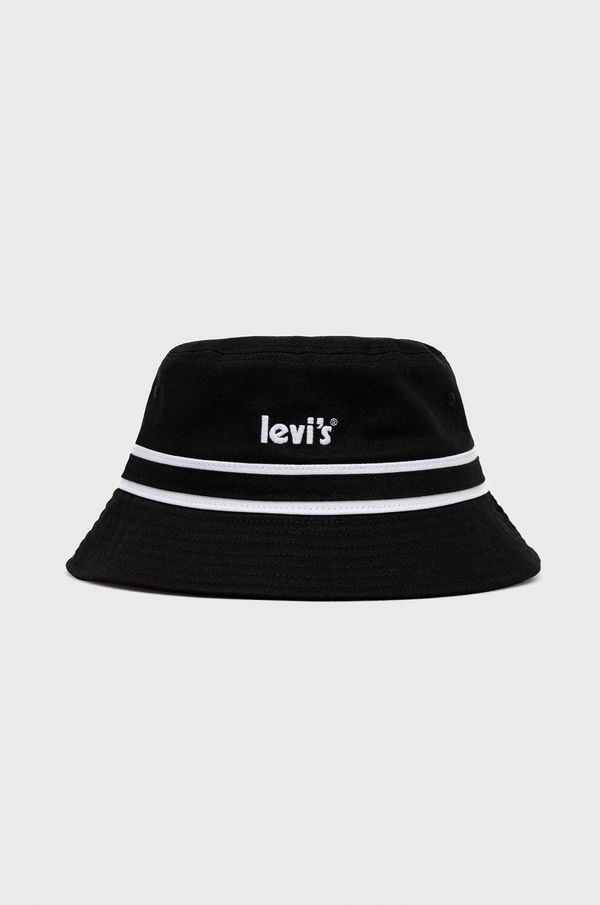Levi's Pamučni šešir Levi's boja: crna, pamučni, D6627.0002-59
