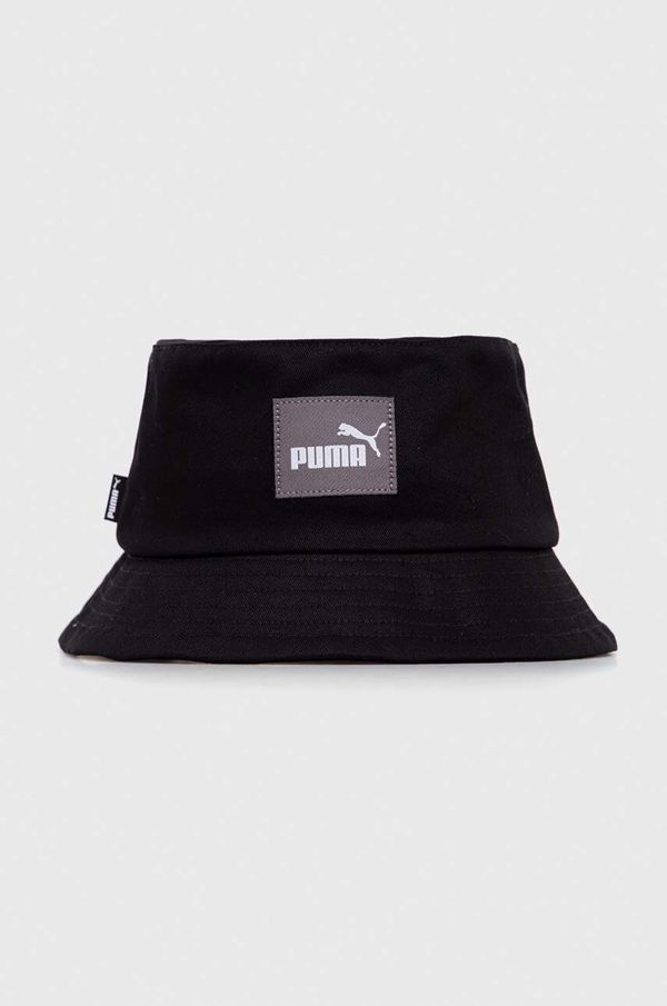Puma Pamučni šešir Puma boja: crna, pamučni