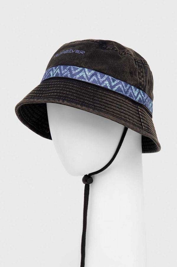 Quiksilver Pamučni šešir Quiksilver boja: crna, pamučni