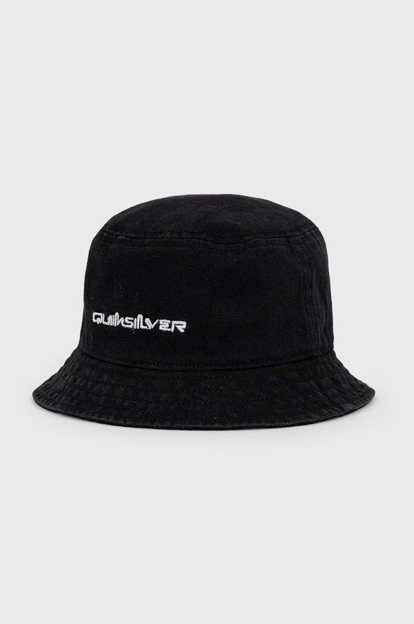 Quiksilver Pamučni šešir Quiksilver boja: crna, pamučni