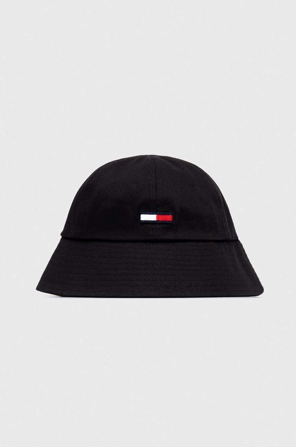 Tommy Jeans Pamučni šešir Tommy Jeans boja: crna, pamučni