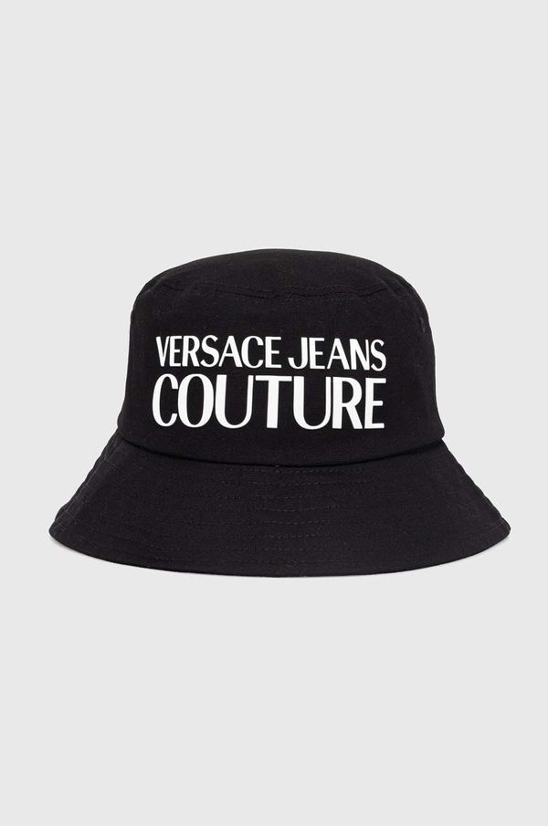Versace Jeans Couture Pamučni šešir Versace Jeans Couture boja: crna, pamučni, 76GAZK04 ZG268