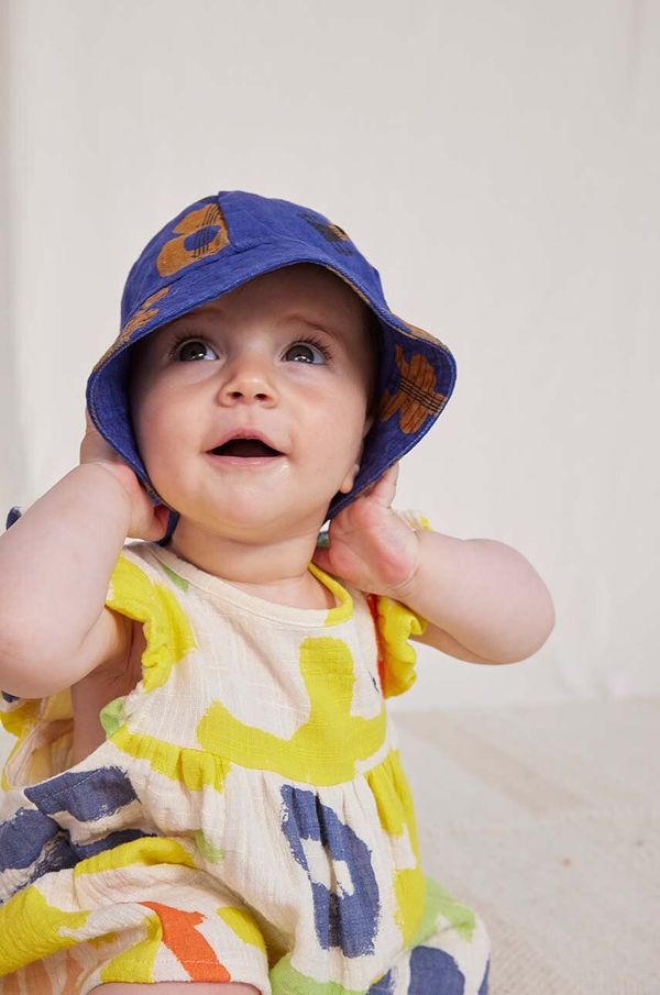 Bobo Choses Pamučni šešir za bebe Bobo Choses boja: tamno plava, pamučni