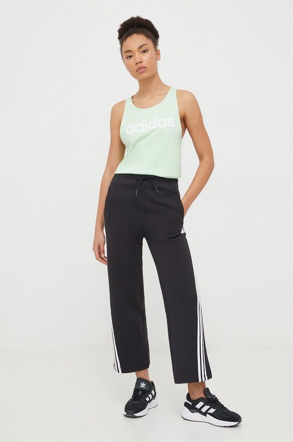 adidas Pamučni top adidas boja: zelena