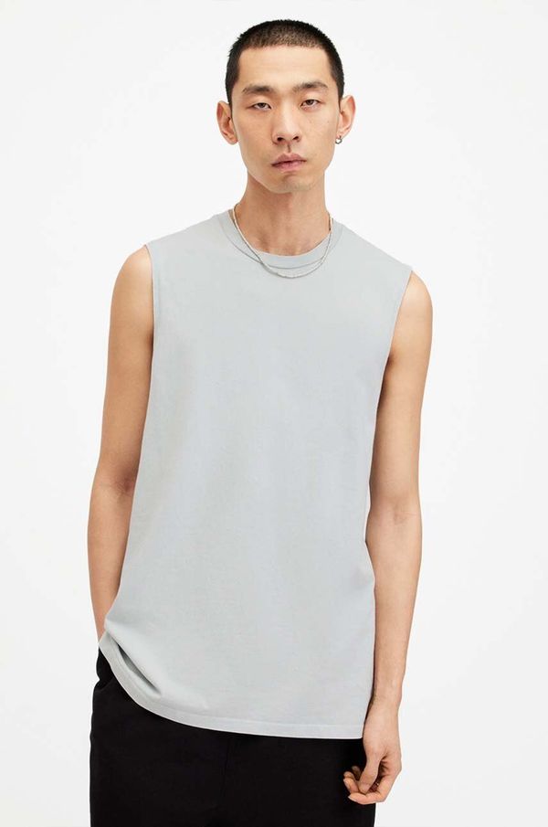 AllSaints Pamučni top AllSaints REMI SL CREW boja: siva, M017JA