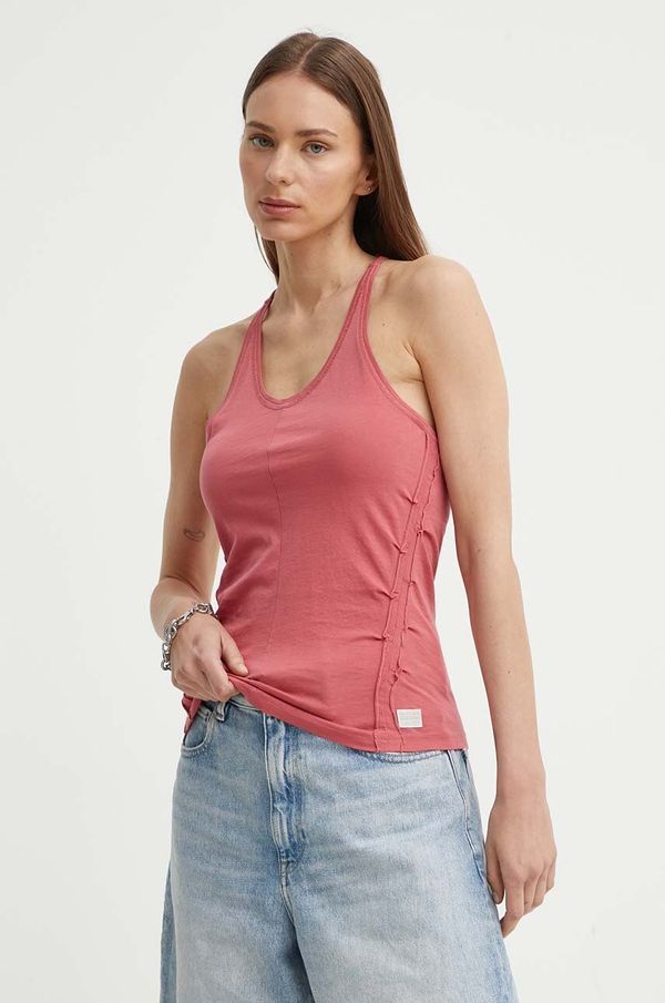 G-Star Raw Pamučni top G-Star Raw boja: ružičasta, D24652-4107
