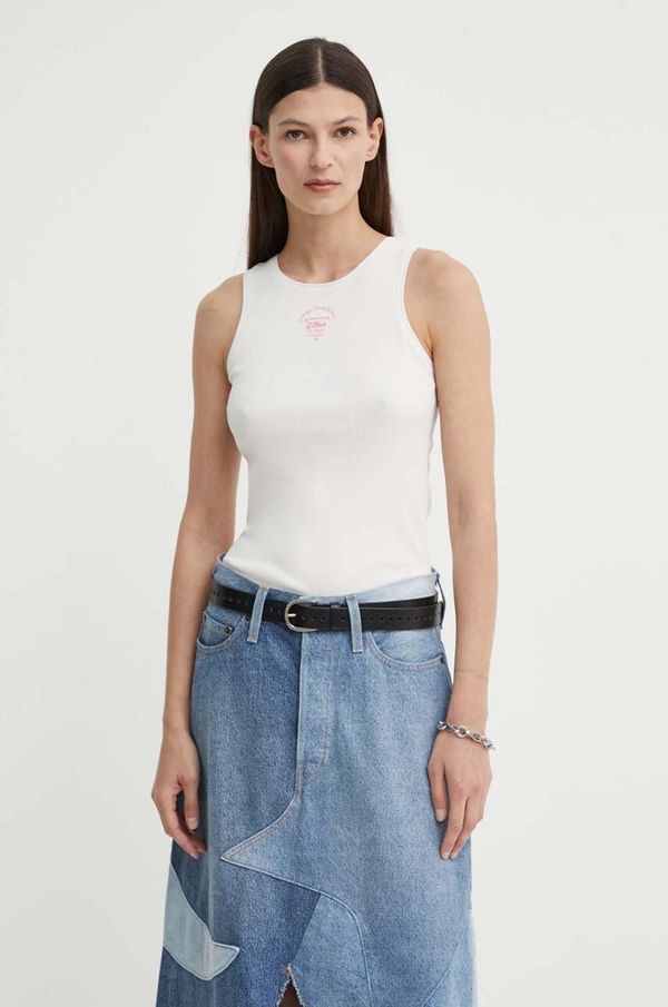 G-Star Raw Pamučni top G-Star Raw boja: siva, D24645-5268