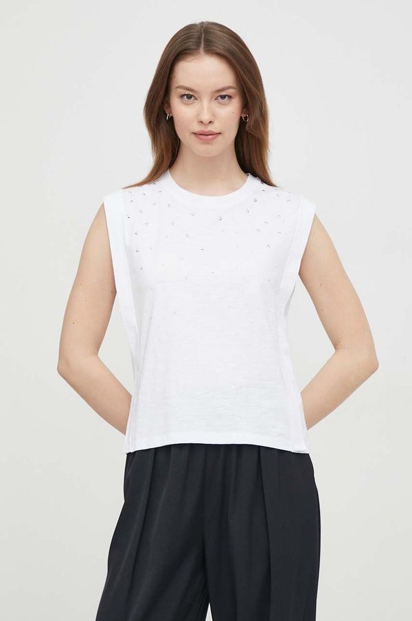 Pepe Jeans Pamučni top Pepe Jeans boja: bijela