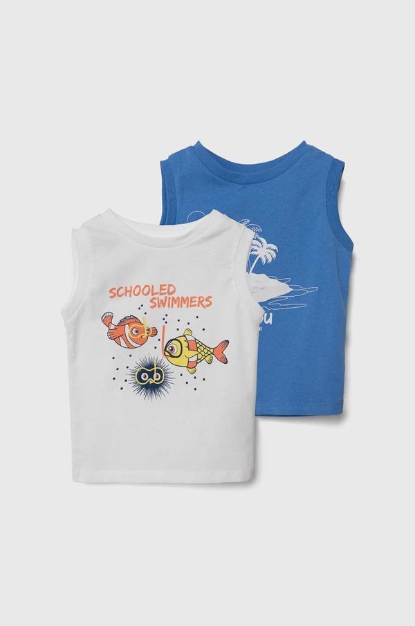 Zippy Pamučni top za bebe zippy 2-pack boja: bijela, s tiskom