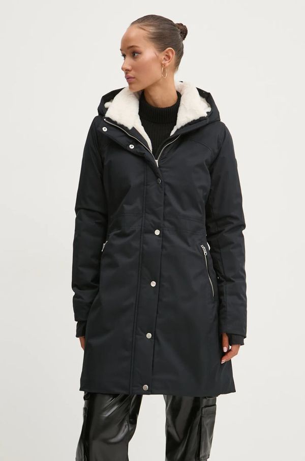 Hollister Co. Parka Hollister Co. za žene, boja: crna, za prijelazno razdoblje, KI344-4657