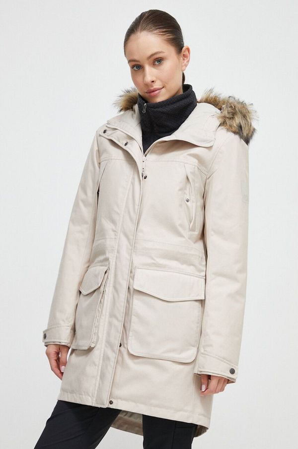 Jack Wolfskin Parka Jack Wolfskin za žene, boja: bež, za prijelazno razdoblje