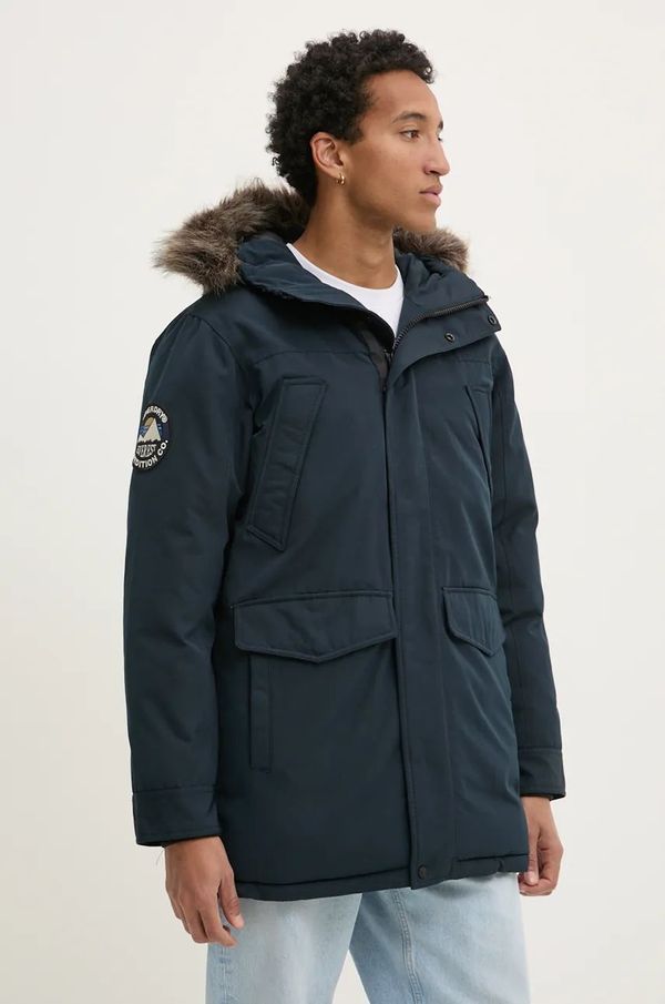 Superdry Parka Superdry za muškarce, boja: tamno plava, za zimu, M5011929A-98T