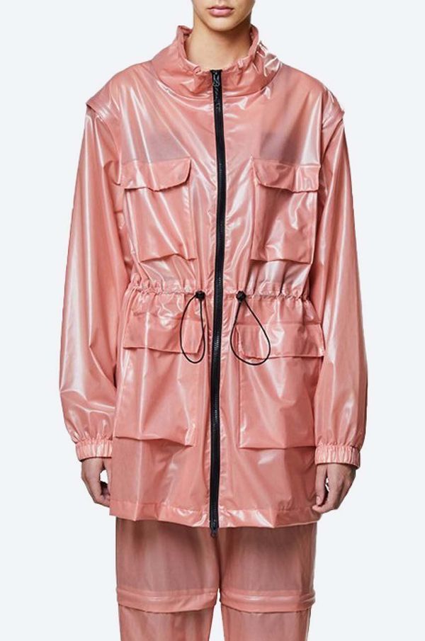 Rains Parka za kišu Rains Zip Off Ultralight 1846 SHADOW BLUSH boja: ružičasta, za prijelazno razdoblje, 1846.SHADOWBLUSH-SHADOW.BLU