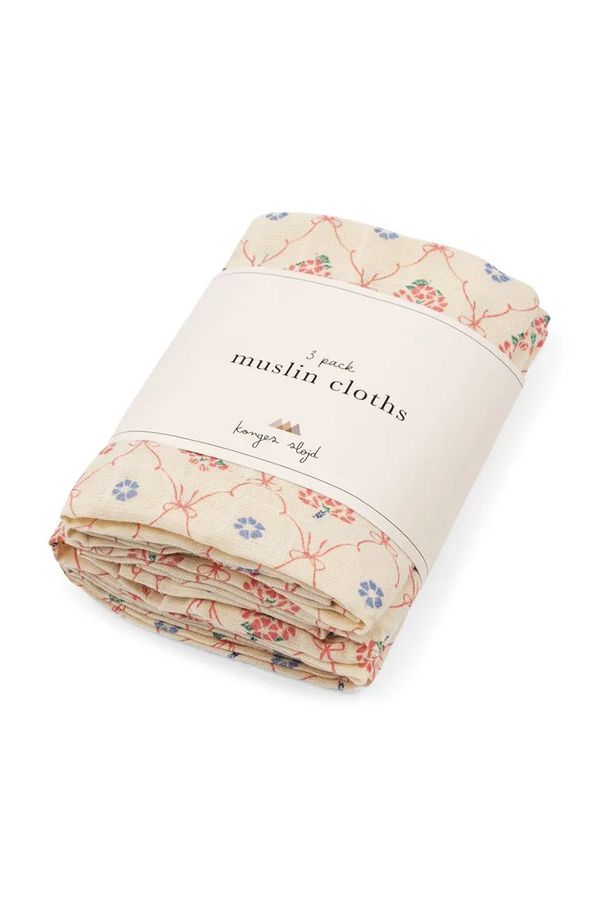 Konges Sløjd Pelena za bebe Konges Sløjd 3 PACK MUSLIN CLOTH GOTS 3-pack KS101875