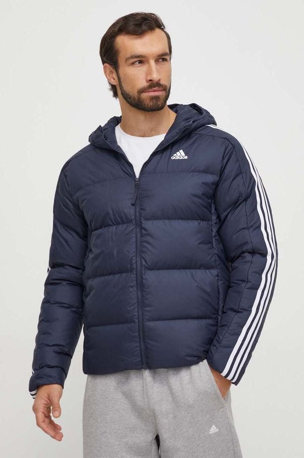 adidas Pernata jakna adidas za muškarce, boja: tamno plava, za zimu