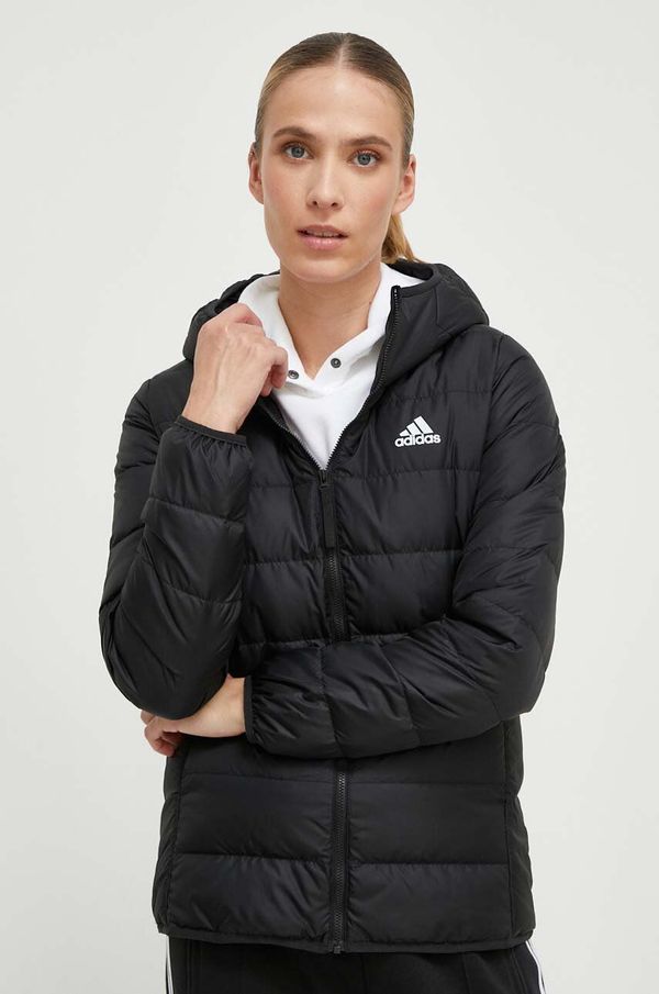 adidas Pernata jakna adidas za žene, boja: crna, za prijelazno razdoblje