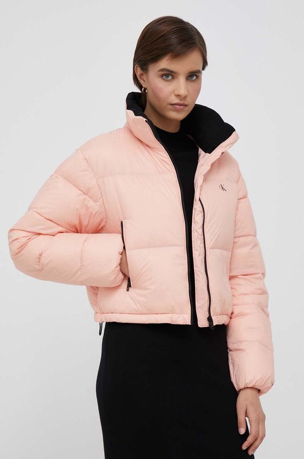 Calvin Klein Jeans Pernata jakna Calvin Klein Jeans za žene, boja: narančasta, za zimu